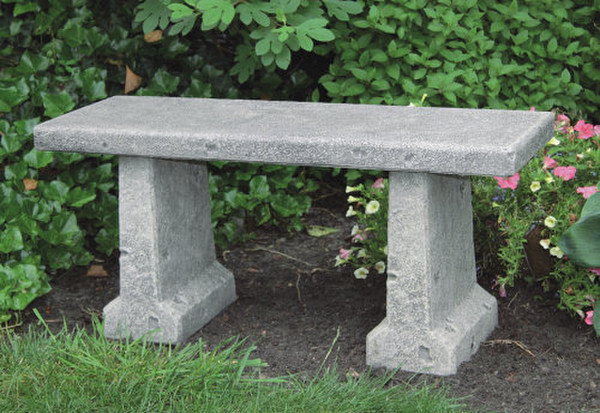 Renaissance Garden Bench Cement Decorative Heavy Duty Stone